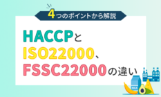 全く違う!HACCPとISO22000、FSSC22000の違い