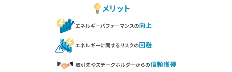 ISO50001（エネルギーマネジメントシステム）の取得メリット